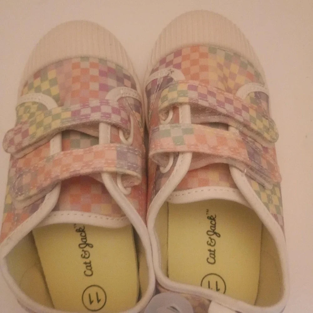 Girls size 11 pastel sneakers NWT